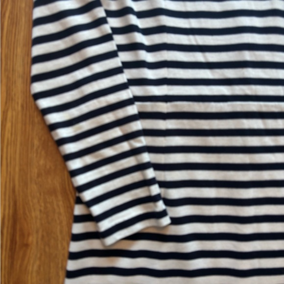 J Crew Classic Maxi blue and cream dress - Picture 4 of 14